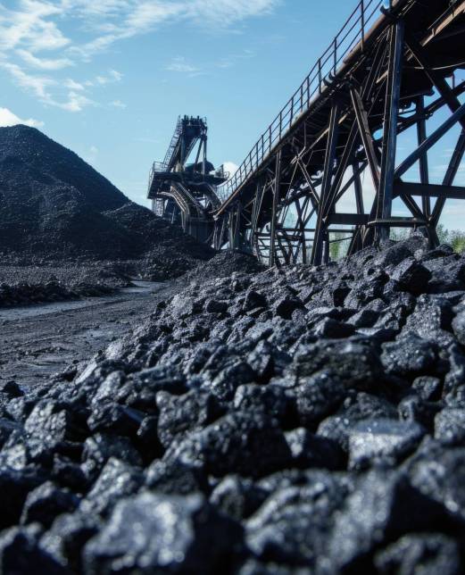 Coal Conveyor Belt: coal,conveyer,belt,copy,space,loader,pile,stack,blue,sky --ar 3:2 --v 6 Job ID: babf84e0-0316-4d0c-824d-3a693704fc77